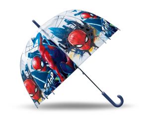 Opakowanie Parasolka Spiderman 46cm manualna przezroczysta SP50108