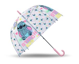 Opakowanie Parasolka Stitch 46cm manualna przezroczysta ST00152