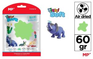 Opakowanie Pasta modelarska 60g żółto-zielona