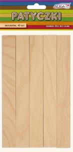 Opakowanie Patyczki bezbarwne 150x18x1,6mm 40szt