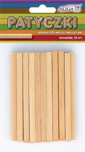 Opakowanie Patyczki bezbarwne 6,5x6,5x100mm 30szt