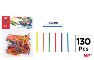 Opakowanie Patyczki drewniane kolorowe 130szt