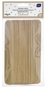 Opakowanie Patyczki naturalne do prac plastycznych 200x25mm