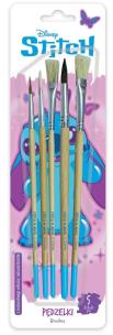 Opakowanie Pędzelki z naturalnego włosia Stitch Pinki 5szt