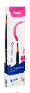 Pędzle artystyczne GR-PA12-0 (12szt) FIORELLO. Wydawca: Fiorello. Multiszop.pl Opakowanie Pędzle artystyczne GR-PA12-0 (12szt) FIORELLO