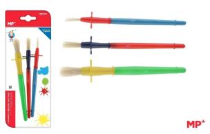 Opakowanie Pędzle dla dzieci z uchwytem Easy grip 3szt