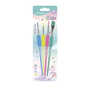 Opakowanie Pędzle Pastel z uchwytami 4szt