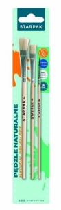 Opakowanie Pędzle szkolne naturalne 3szt