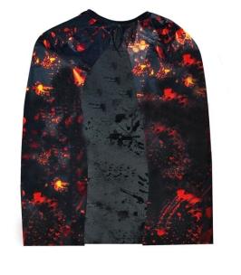 Opakowanie Peleryna czarownicy czarno-czerwona 100x80cm