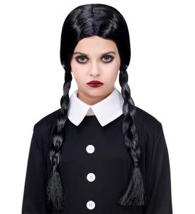 Opakowanie Peruka czarna z warkoczami