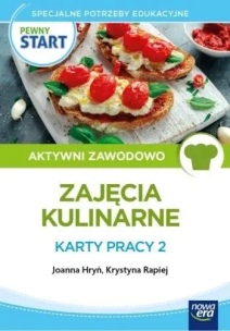 Pewny Start. Zajęcia kulinarne. Karty pracy 2. Autor: Joanna Hryń, Krystyna Rapiej. Multiszop.pl Okładka książki Pewny Start. Zajęcia kulinarne. Karty pracy 2