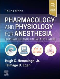 Okładka książki Pharmacology and Physiology for Anesthesia