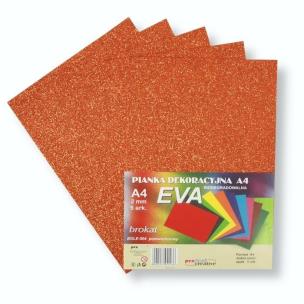 Opakowanie Pianka brokatowa A4 Eva pomar. biodegrad. 5szt