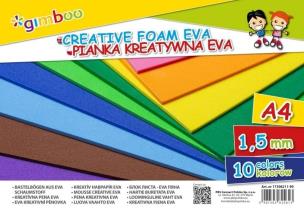 Opakowanie Pianka kreatywna Eva A4 1,5mm 10 kolorów