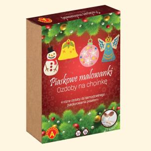 Opakowanie Piaskowe Malowanki Ozdoby na choinkę Bałwanek