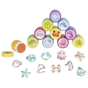 Opakowanie Pieczątki z tuszem zwierząt morskich mix