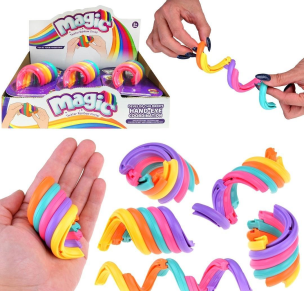 Pierścienie przesuwne tęczowe fidget. Wydawca: Trifox. Multiszop.pl Opakowanie Pierścienie przesuwne tęczowe fidget