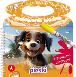 Okładka książki Pieski. Zadanka & malowanki wodne