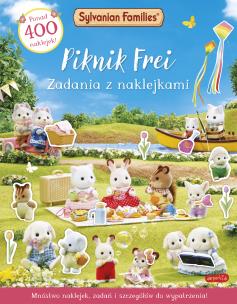 Okładka książki Piknik Frei. Zadania z naklejkami. Sylvanian Families