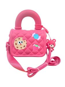 Opakowanie Pikowana torebeczka z ozdobami różowa