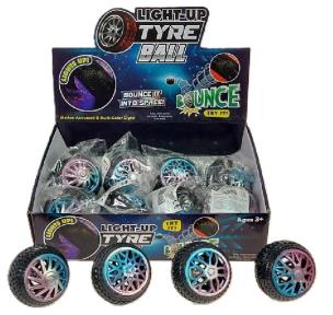 Opakowanie Piłeczka koło ze światłem 6.5cm (12szt)