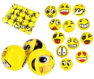 Opakowanie Piłka miękka piankowa uśmiech emotka 20szt