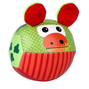 Piłka miękka z uszkami Krowa. Wydawca: Barbo Toys. Multiszop.pl Opakowanie Piłka miękka z uszkami Krowa