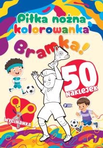 Piłka nożna. Kolorowanka. Autor: Opracowanie zbiorowe. Multiszop.pl Okładka książki Piłka nożna. Kolorowanka