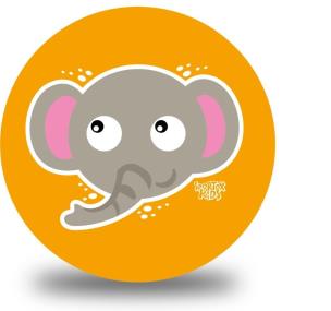 Opakowanie Piłka PVC Sportox Kids 230mm - Słonik