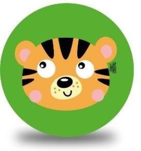 Opakowanie Piłka PVC Sportox Kids 230mm - Tygrysek