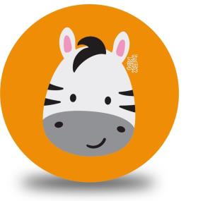 Opakowanie Piłka PVC Sportox Kids 230mm - Zebra