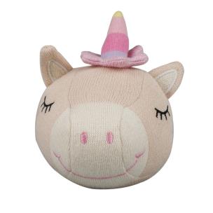 Opakowanie Piłka wełniana z grzechotką Jednorożec