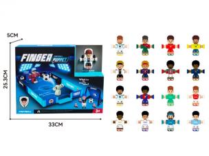 Opakowanie Piłkarze x2 + piłka x2 + bramka x2 + mata boisko