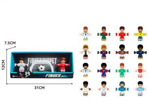 Opakowanie Piłkarze x2 + piłka x2 + bramka x2