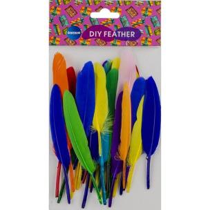 Opakowanie Piórka mix kolorów 80-150mm 30szt 81433