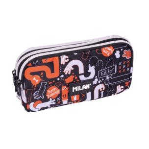 Piórnik 3 komorowy duży Fingers MILAN. Wydawca: MILAN. Multiszop.pl Opakowanie Piórnik 3 komorowy duży Fingers MILAN