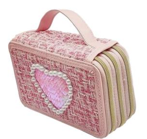 Piórnik Girabrilla tweedowy 3 poziomy ciemny róż. Wydawca: Nice Group. Multiszop.pl Opakowanie Piórnik Girabrilla tweedowy 3 poziomy ciemny róż