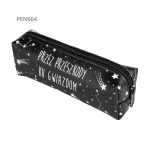 Opakowanie Piórnik jednokomorowy czarny - Przez przeszkody..