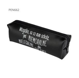 Opakowanie Piórnik jednokomorowy czarny - Wszystko, na co mam