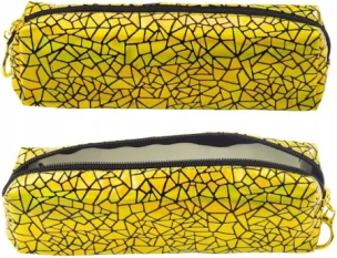 Piórnik jednokomorowy holo złoty. Wydawca: Leantoys. Multiszop.pl Opakowanie Piórnik jednokomorowy holo złoty