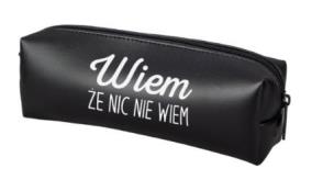 Opakowanie Piórnik jednokomorowy - Wiem że nic nie wiem