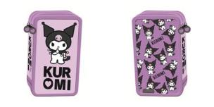 Opakowanie Piórnik potrójny z wyposażeniem Kuromi violet