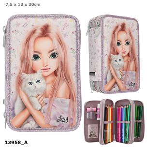 Opakowanie Piórnik potrójny z wyposażeniem Top Model Blooming Kitty 13958A