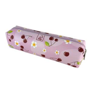 Opakowanie Piórnik szkolny młodzieżowy prostokąt kostka Wisienki W Różu