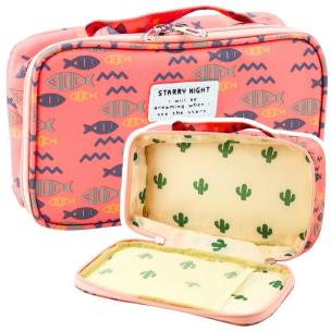 Opakowanie Piórnik szkolny Ryby różowy 21,5cm