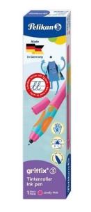 Pióro kulkowe Griffix praworęczne lovely pink. Wydawca: Pelikan. Multiszop.pl Opakowanie Pióro kulkowe Griffix praworęczne lovely pink