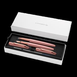 Pióro wieczne Pelikan +pióro kulkowe Jazz Noble Elegance Rose. Wydawca: Pelikan. Multiszop.pl Opakowanie Pióro wieczne Pelikan +pióro kulkowe Jazz Noble Elegance Rose