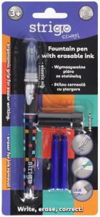 Pióro wymazywalne ze stalówką Szachownica STRIGO. Wydawca: Strigo. Multiszop.pl Opakowanie Pióro wymazywalne ze stalówką Szachownica STRIGO