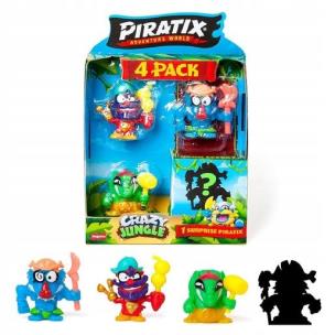Opakowanie Piratix Crazy Jungle Mini Zestaw 4 Figurek 1szt.mix