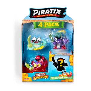 Opakowanie Piratix Wild Kingdom zestaw 4 figurek 1szt.mix